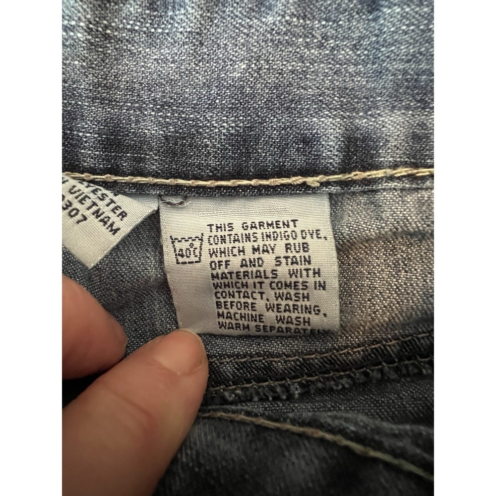 Vintage Y2K UnionBay Juniors Denim Cargo Shorts 3 Blue Juniors Retro Millennial - Picture 6 of 15